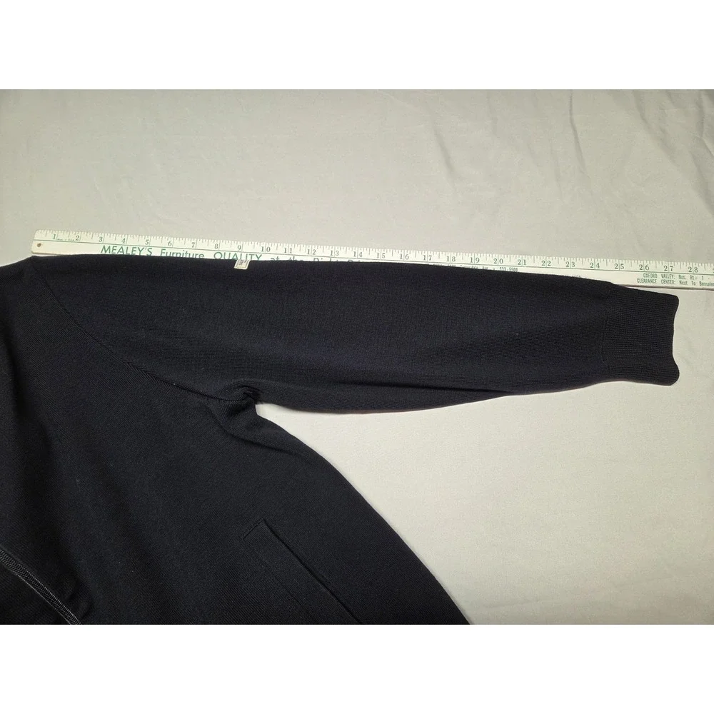 NWOT Saint James Depuis 1889 Full-Zip Wool Sweater Navy Sailor Stripe 46/XL